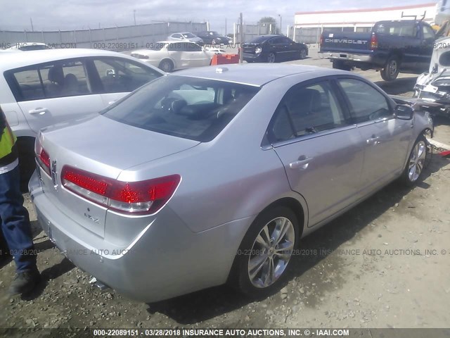 3LNHL2GC0CR825915 - 2012 LINCOLN MKZ SILVER photo 4