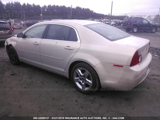 1G1ZG57B69F221127 - 2009 CHEVROLET MALIBU LS ოქროსფერი ფოტო 3