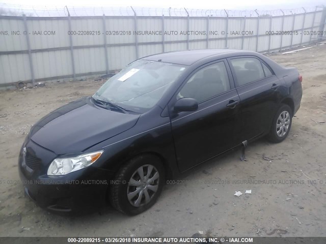 JTDBL40E79J007120 - 2009 TOYOTA COROLLA LE/XLE BLACK photo 2
