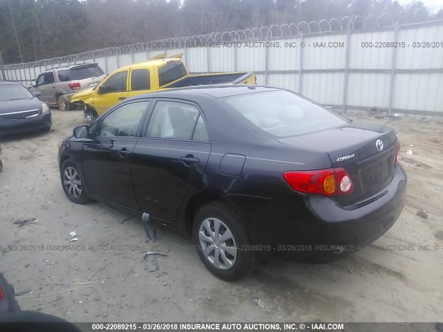JTDBL40E79J007120 - 2009 TOYOTA COROLLA LE/XLE BLACK photo 3