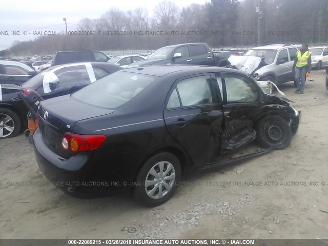 JTDBL40E79J007120 - 2009 TOYOTA COROLLA LE/XLE BLACK photo 4