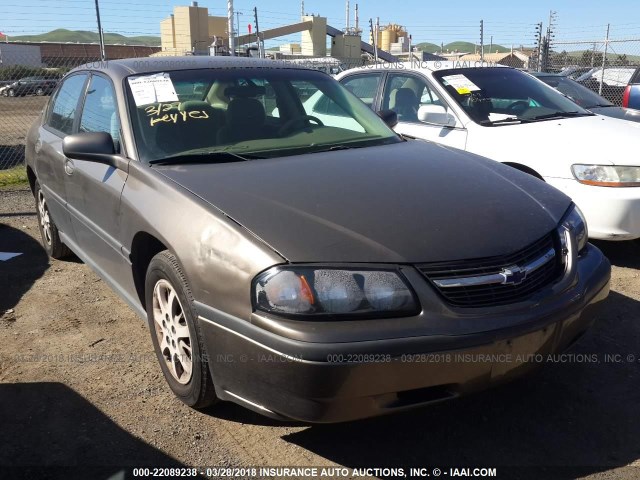 2G1WF52E639178562 - 2003 CHEVROLET IMPALA BEIGE photo 1