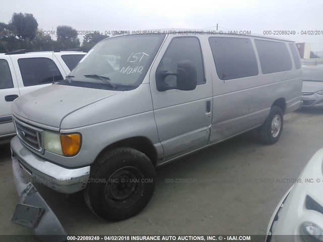 1FBSS31S83HB59282 - 2003 FORD ECONOLINE E350 SUPER DUTY WAGON GRAY photo 2