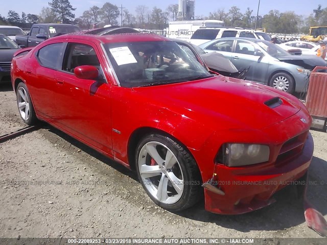 2B3LA73W98H293005 - 2008 DODGE CHARGER SRT-8 RED photo 1