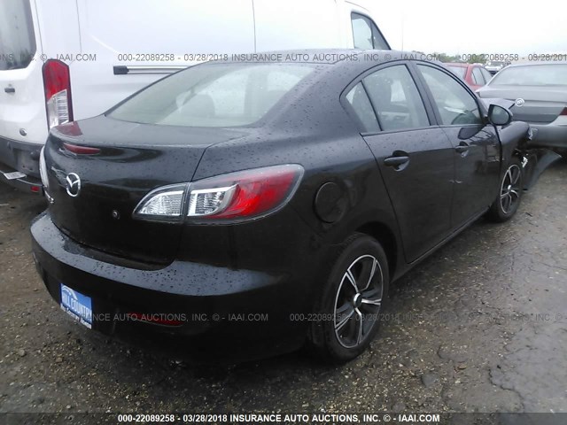 JM1BL1TF9D1751653 - 2013 MAZDA 3 I BLACK photo 4