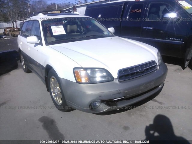 4S3BH686417605547 - 2001 SUBARU LEGACY OUTBACK LIMITED WHITE photo 1