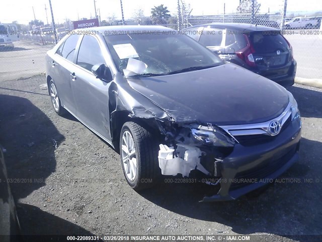 4T1BD1FK4DU084197 - 2013 TOYOTA CAMRY HYBRID/LE/XLE GRAY photo 1