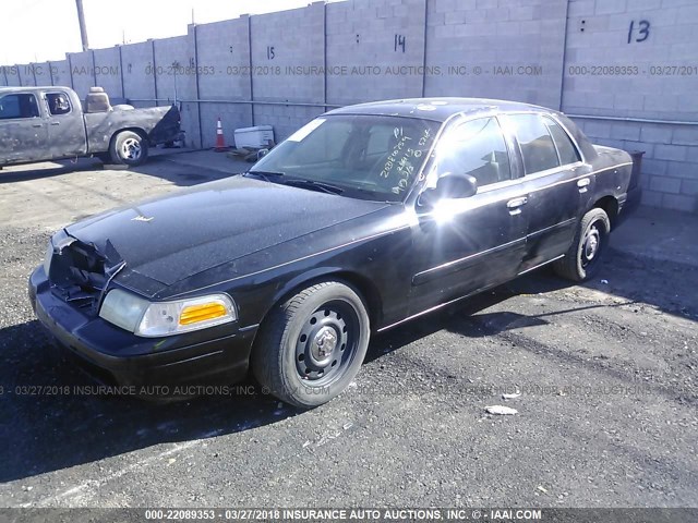 2FAHP71W03X165679 - 2003 FORD CROWN VICTORIA POLICE INTERCEPTOR BLACK photo 2