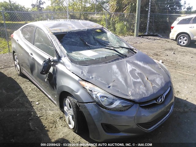 5NPDH4AE4DH337369 - 2013 HYUNDAI ELANTRA GLS/LIMITED GRAY photo 6