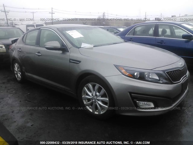 5XXGN4A74EG262127 - 2014 KIA OPTIMA EX GRAY photo 1