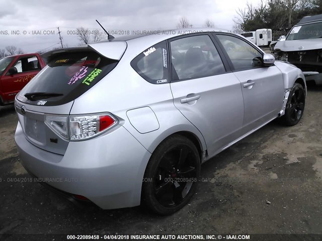 JF1GR896X9L803278 - 2009 SUBARU IMPREZA WRX STI GRAY photo 4