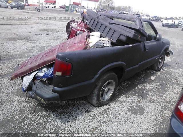1GCCS14W428166571 - 2002 CHEVROLET S TRUCK S10 Schwarz Foto 4