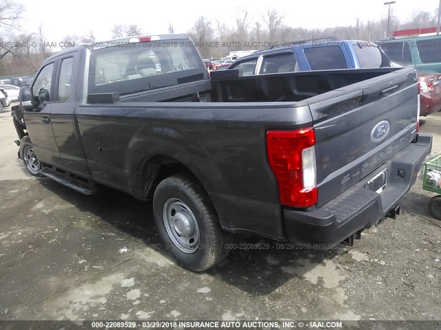 1FT7X2A63HED63657 - 2017 FORD F250 SUPER DUTY GRAY photo 3
