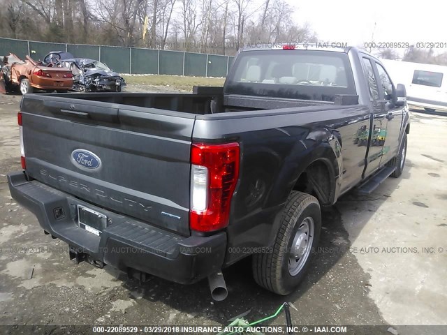 1FT7X2A63HED63657 - 2017 FORD F250 SUPER DUTY GRAY photo 4