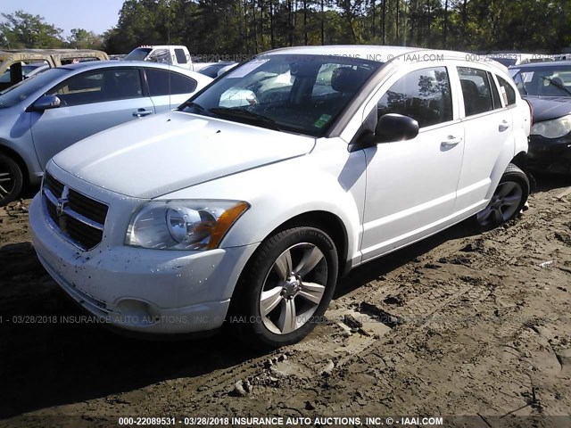 1B3CB3HA0BD242595 - 2011 DODGE CALIBER MAINSTREET WHITE photo 2