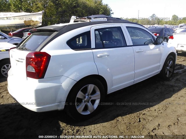 1B3CB3HA0BD242595 - 2011 DODGE CALIBER MAINSTREET WHITE photo 4