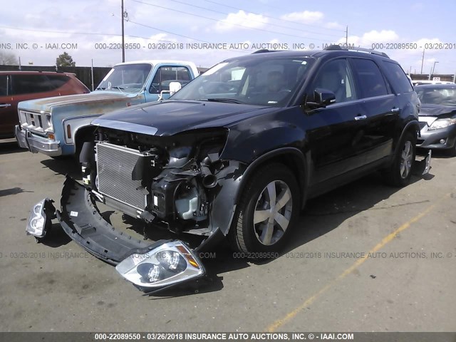 1GKKVRED6CJ129549 - 2012 GMC ACADIA SLT-1 Czarny zdjęcie 2