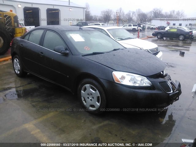 1G2ZF57B384264512 - 2008 PONTIAC G6 VALUE LEADER/BASE BLACK photo 1