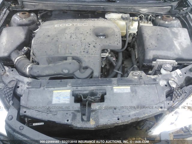 1G2ZF57B384264512 - 2008 PONTIAC G6 VALUE LEADER/BASE BLACK photo 10