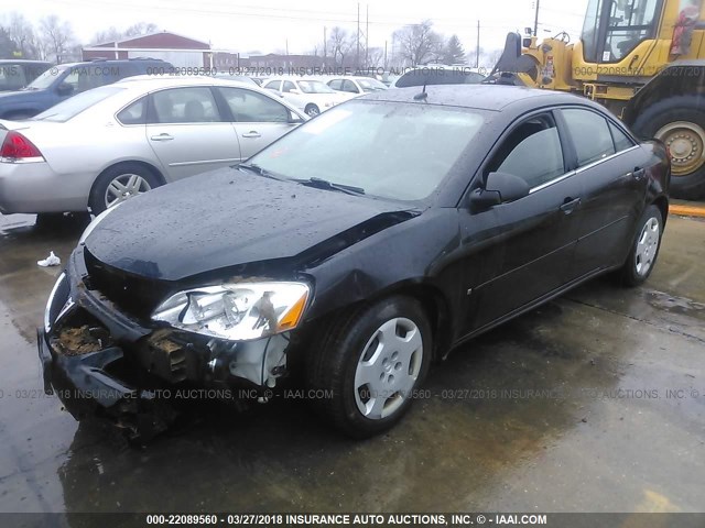 1G2ZF57B384264512 - 2008 PONTIAC G6 VALUE LEADER/BASE BLACK photo 2