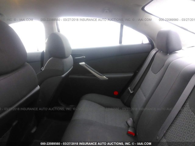 1G2ZF57B384264512 - 2008 PONTIAC G6 VALUE LEADER/BASE BLACK photo 8