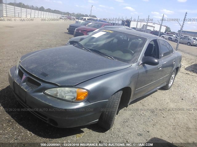 1G2NE52F95M254641 - 2005 PONTIAC GRAND AM SE GRAY photo 2