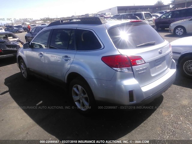 4S4BRBCC6E3324622 - 2014 SUBARU OUTBACK 2.5I PREMIUM Light Blue photo 3