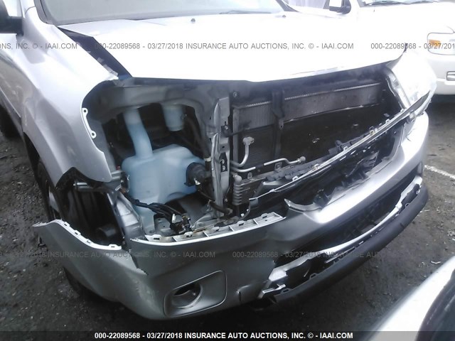 5FNYF3H21BB034266 - 2011 HONDA PILOT LX SILVER photo 6