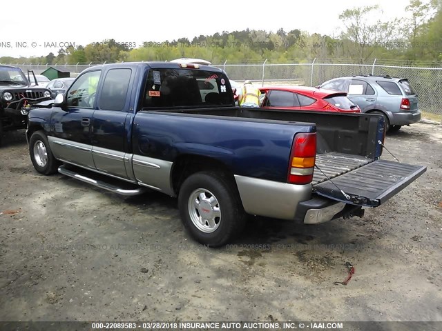 2GTEC19T4Y1389497 - 2000 GMC NEW SIERRA C1500 BLUE photo 3