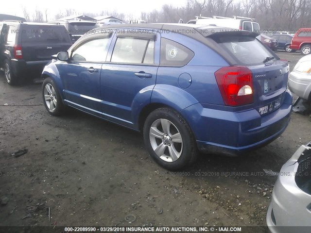 1B3CB3HA8AD568529 - 2010 DODGE CALIBER MAINSTREET BLUE photo 3