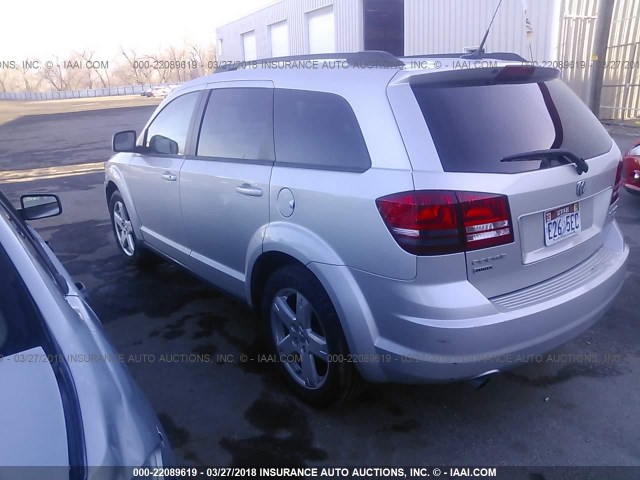 3D4PH5FV1AT106987 - 2010 DODGE JOURNEY SXT SILVER photo 3