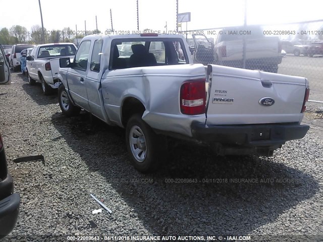 1FTKR1ED5APA13044 - 2010 FORD RANGER SUPER CAB SILVER photo 3