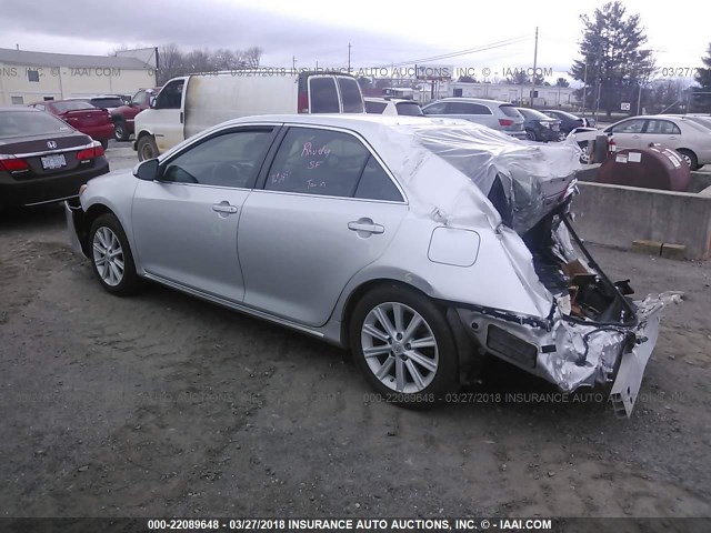 4T1BF1FK0DU251794 - 2013 TOYOTA CAMRY L/SE/LE/XLE SILVER photo 3