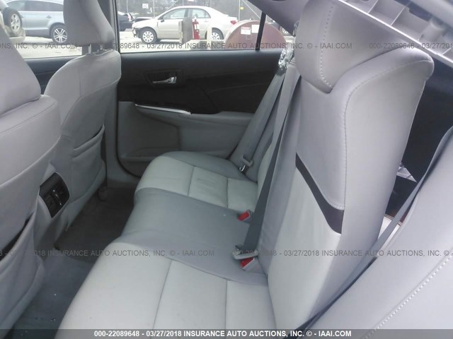 4T1BF1FK0DU251794 - 2013 TOYOTA CAMRY L/SE/LE/XLE SILVER photo 8