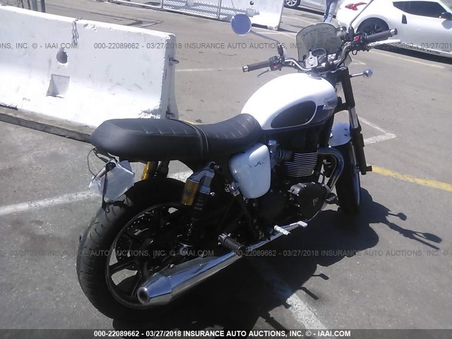 SMT900K11ET635670 - 2014 TRIUMPH MOTORCYCLE BONNEVILLE WHITE photo 4