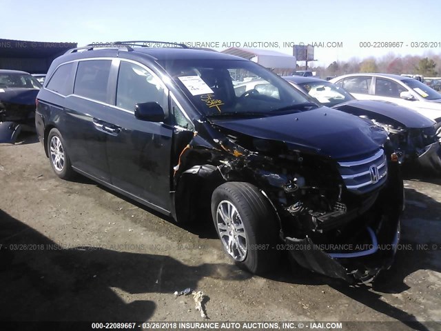 5FNRL5H69CB059560 - 2012 HONDA ODYSSEY EXL შავი ფოტო 1