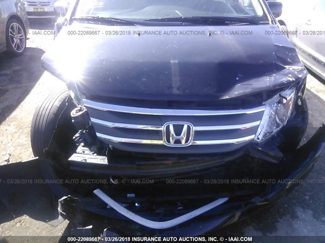 5FNRL5H69CB059560 - 2012 HONDA ODYSSEY EXL BLACK photo 6