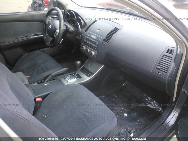 1N4AL11D95C209428 - 2005 NISSAN ALTIMA S/SL GRAY photo 5