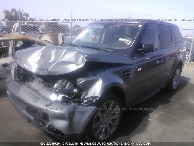 SALSK25419A189476 - 2009 LAND ROVER RANGE ROVER SPORT HSE GRAY photo 2