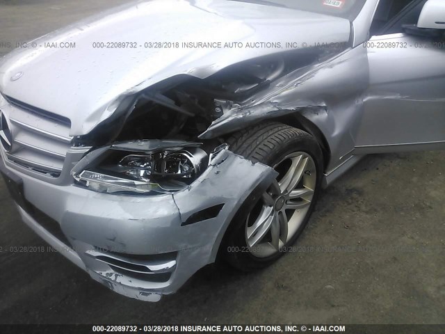 WDDGF8BB6CA707196 - 2012 MERCEDES-BENZ C 300 4MATIC SILVER photo 6