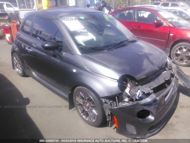 3C3CFFFH7FT502144 - 2015 FIAT 500 ABARTH GRAY photo 1