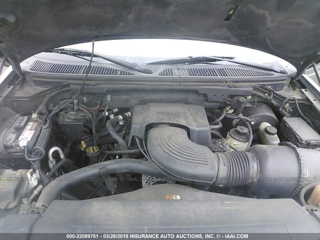 1FMRU15L01LA77144 - 2001 FORD EXPEDITION XLT Yaşıl foto 10