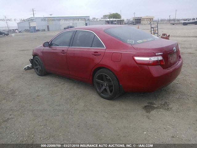 4T1BE46K79U296436 - 2009 TOYOTA CAMRY SE/LE/XLE RED photo 3