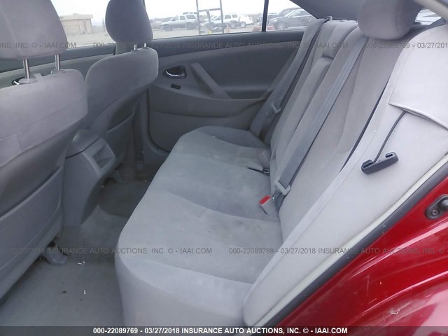 4T1BE46K79U296436 - 2009 TOYOTA CAMRY SE/LE/XLE 红色 照片 8