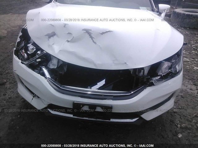 1HGCR2F52HA003684 - 2017 HONDA ACCORD SPORT WHITE photo 6