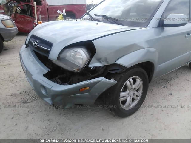 KM8JN12D77U492746 - 2007 HYUNDAI TUCSON SE/LIMITED Light Blue photo 6