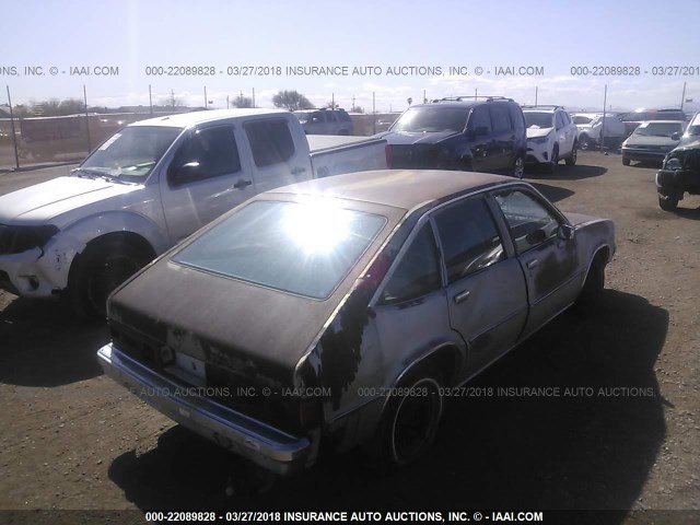 1X687A6346531 - 1980 CHEVROLET CITATION SILVER photo 4