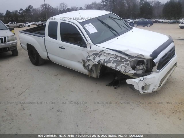 5TFTX4CN7CX012214 - 2012 TOYOTA TACOMA ACCESS CAB WHITE photo 1