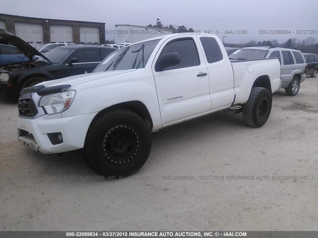 5TFTX4CN7CX012214 - 2012 TOYOTA TACOMA ACCESS CAB Weiß Foto 2
