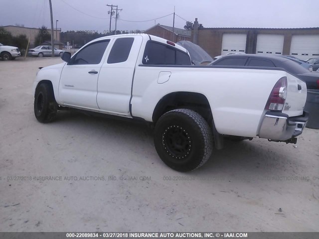 5TFTX4CN7CX012214 - 2012 TOYOTA TACOMA ACCESS CAB Weiß Foto 3